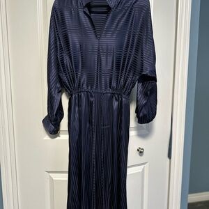 Tory Burch Navy Long Sleeve Dress